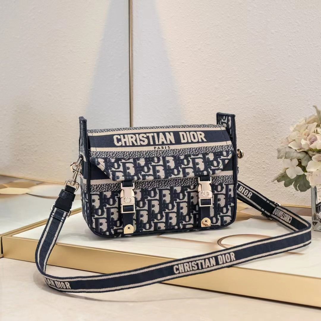 Bolsa Mensageiro Lona Bege Estilo Safari