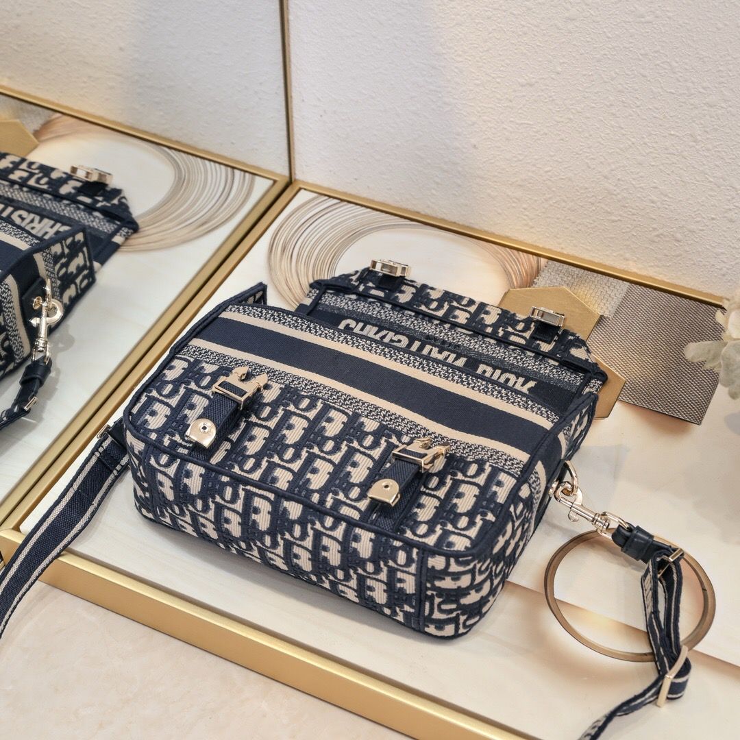 Bolsa Mensageiro Lona Bege Estilo Safari