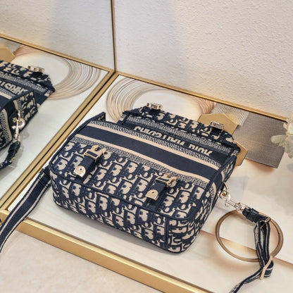 Bolsa Mensageiro Lona Bege Estilo Safari