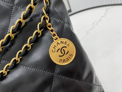 Bolsa Hobo Couro Matelassê Preto