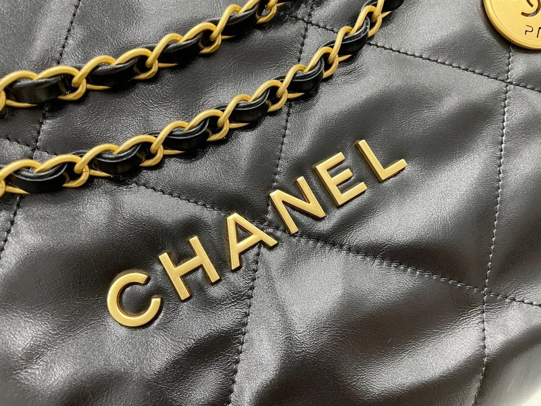 Bolsa Hobo Couro Matelassê Preto