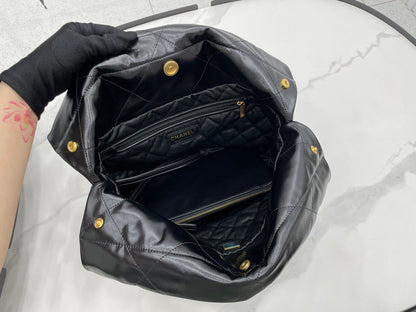 Bolsa Hobo Couro Matelassê Preto