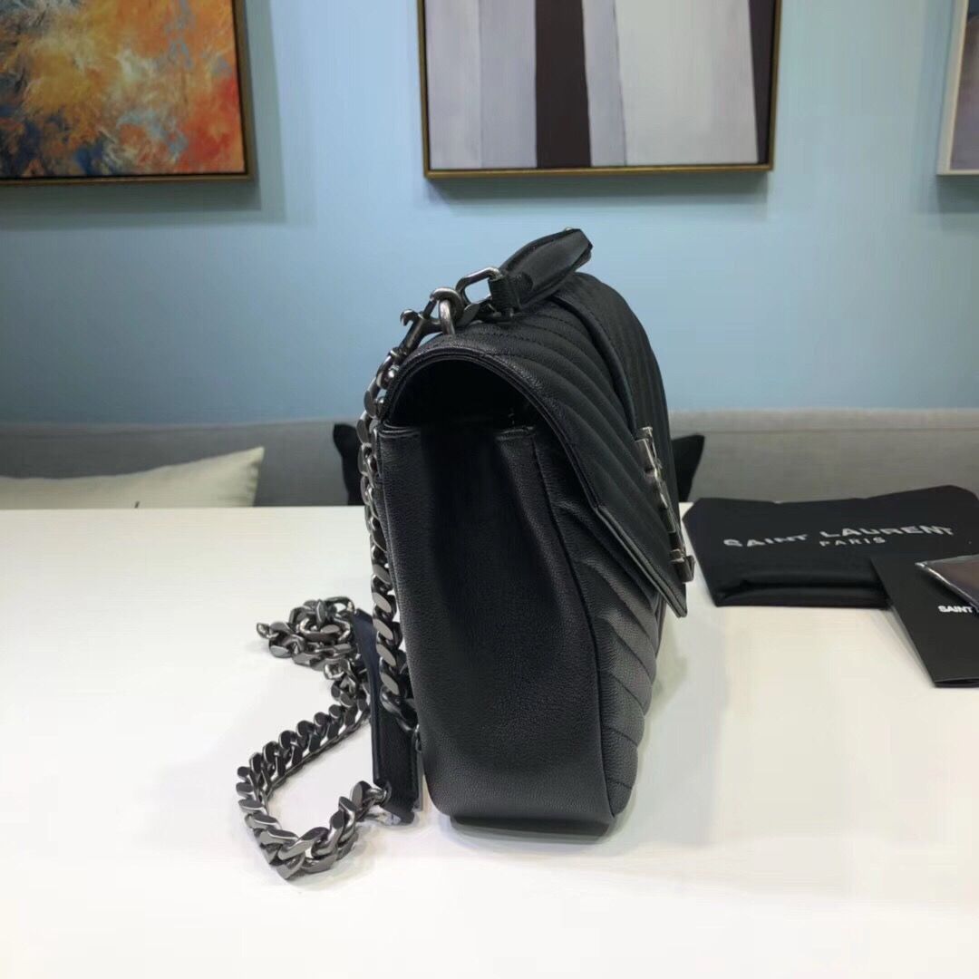 Bolsa Couro Preto