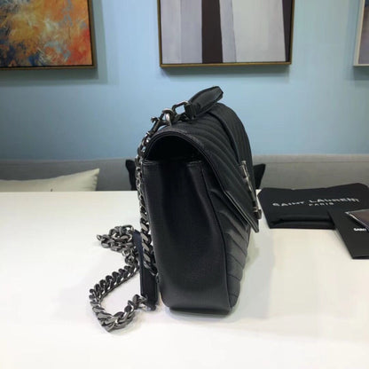 Bolsa Couro Preto