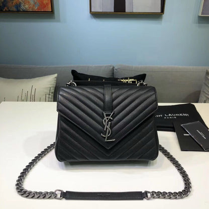 Bolsa Couro Preto