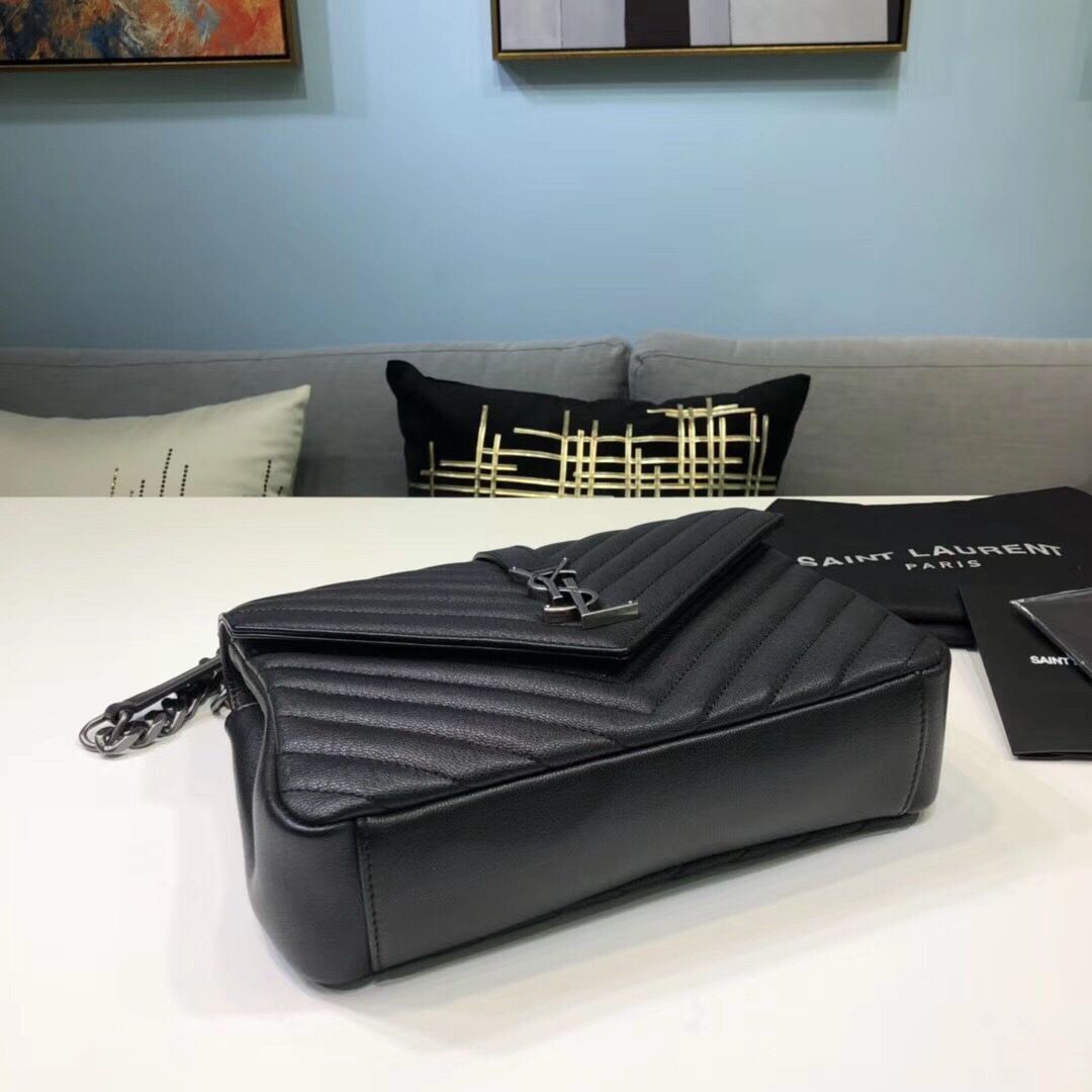 Bolsa Couro Preto