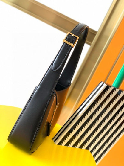 Bolsa Estruturada Couro Preto Tamanho Mini