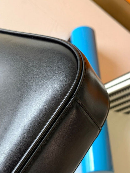 Bolsa Estruturada Couro Preto Tamanho Mini