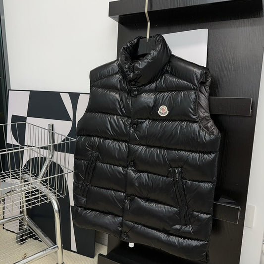 Colete Acolchoado Preto Sem Mangas