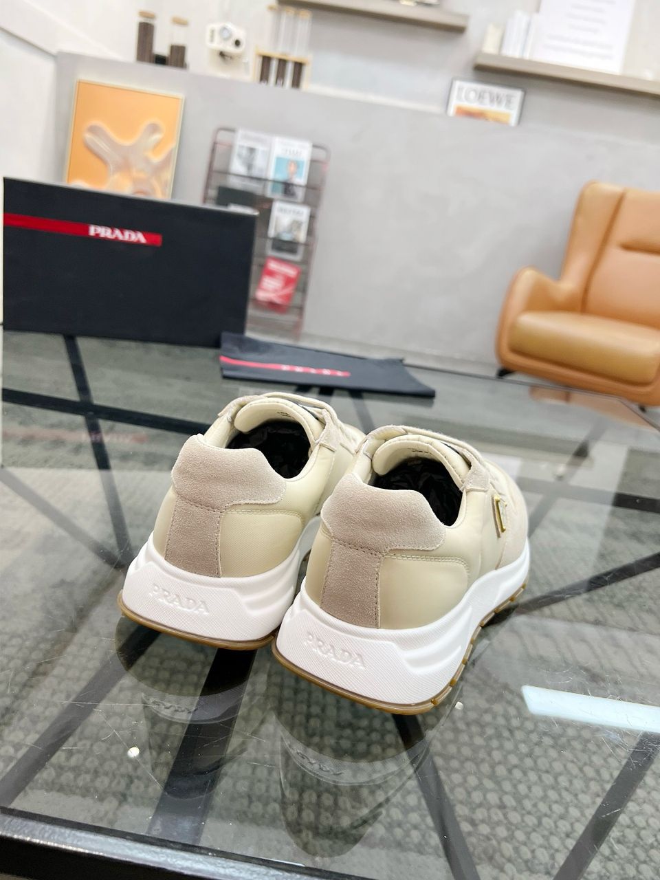Tênis Nylon Branco Solado Espesso