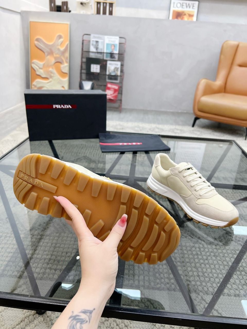 Tênis Nylon Branco Solado Espesso