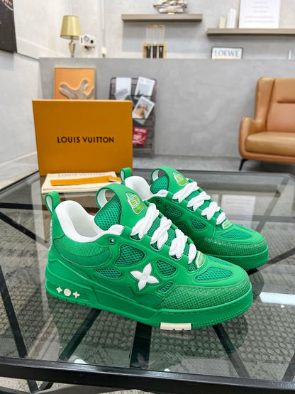 Tênis Casual Couro Verde