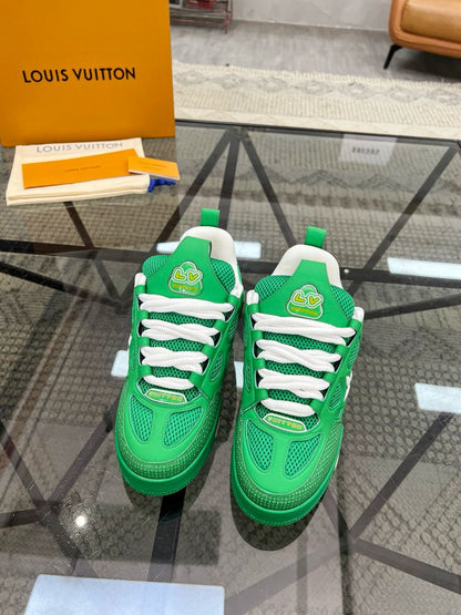 Tênis Casual Couro Verde