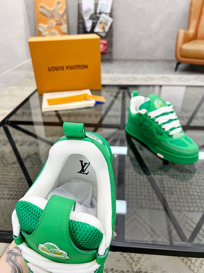 Tênis Casual Couro Verde