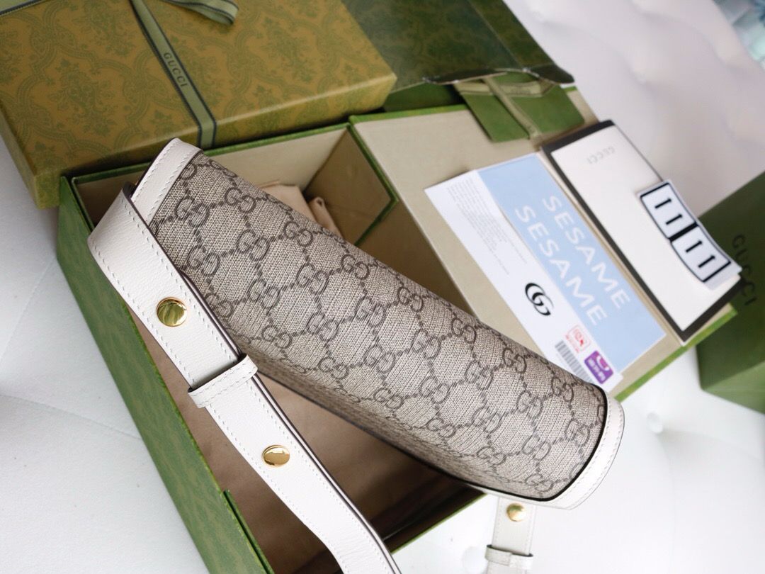 Bolsa Satchel Canvas Padrão Monograma Geométrico Marrom Fecho Ferradura