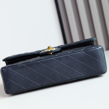 Bolsa Satchel Couro Preto Abas Duplas Corrente