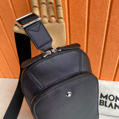 Mochila Couro Preta Estruturada