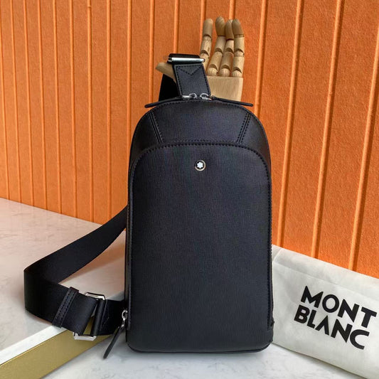 Mochila Couro Preta Estruturada
