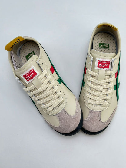 Tênis Retro Couro Branco Listra Lateral