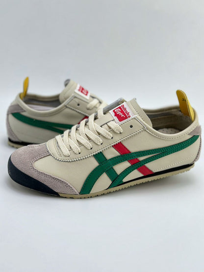 Tênis Retro Couro Branco Listra Lateral