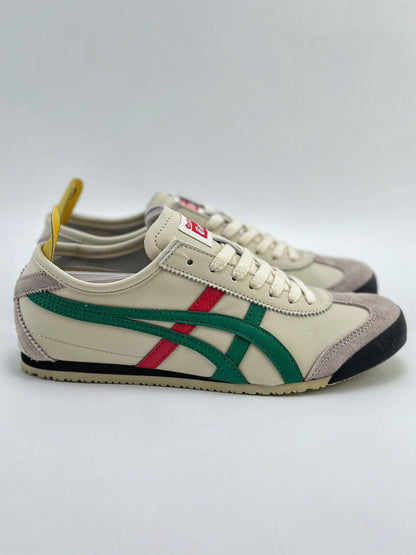 Tênis Retro Couro Branco Listra Lateral