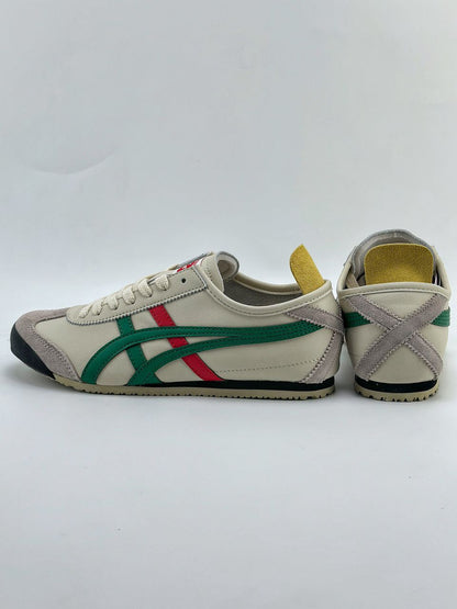 Tênis Retro Couro Branco Listra Lateral