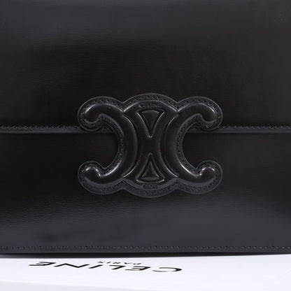 Bolsa Estruturada Couro Cinza Chumbo Fechamento Placa Retangular