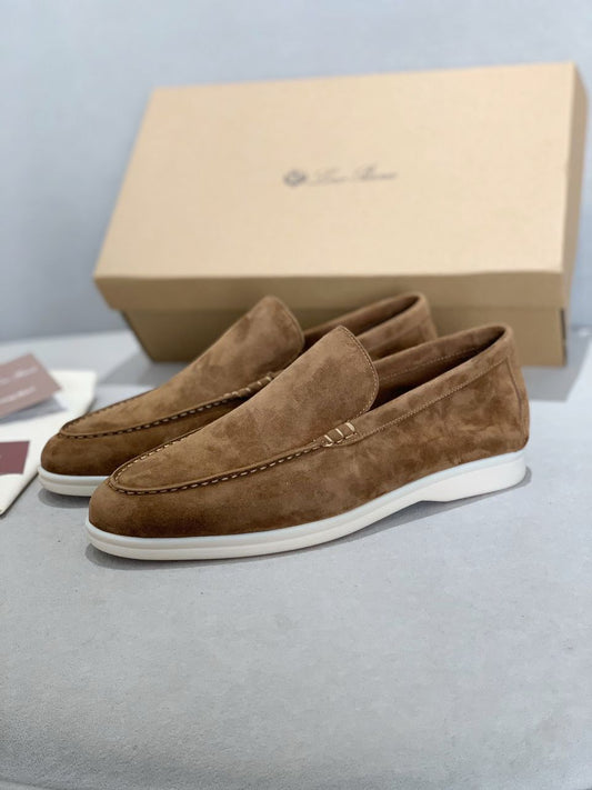 Mocassim Camurça Bege Casual Verão