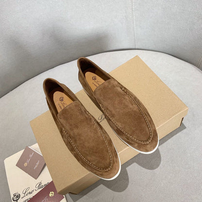 Mocassim Camurça Bege Casual Verão