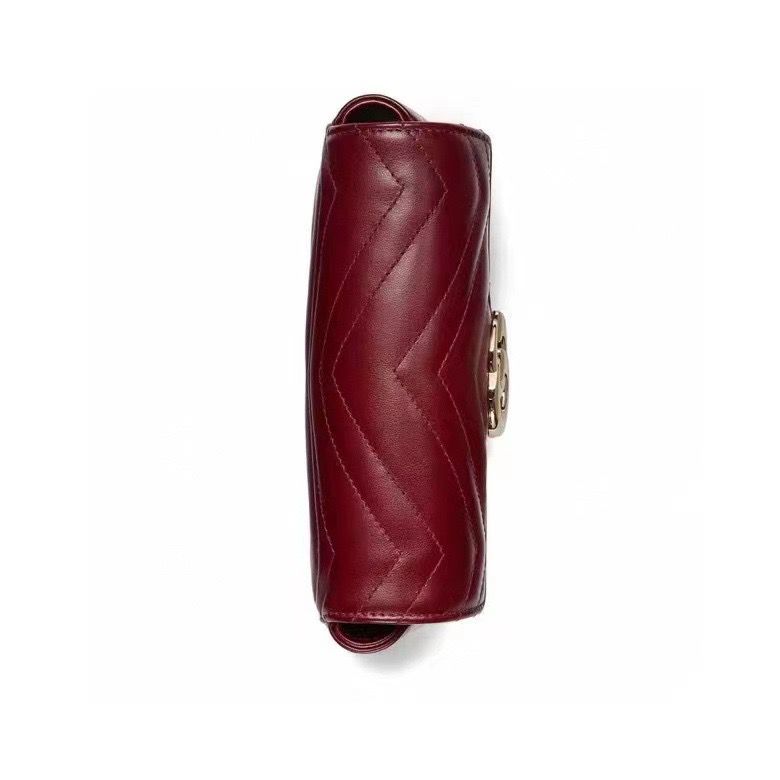 Bolsa Mini Couro Vermelho Letras Entrelaçadas