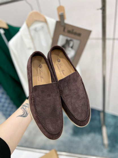 Mocassim Camurça Bege Comfort Casual
