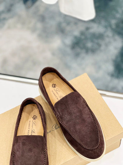 Mocassim Camurça Bege Comfort Casual