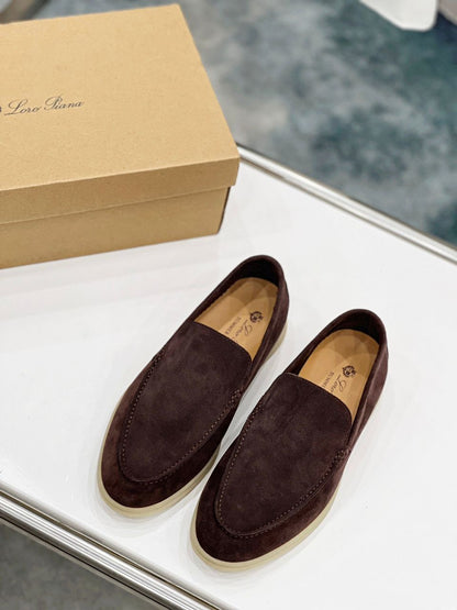 Mocassim Camurça Bege Comfort Casual