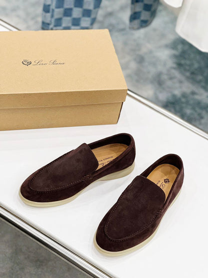 Mocassim Camurça Bege Comfort Casual