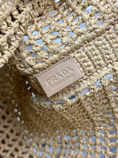 Bolsa Tote Fibra Natural Trançada Bege