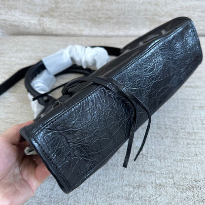 Bolsa Satchel Couro Preto