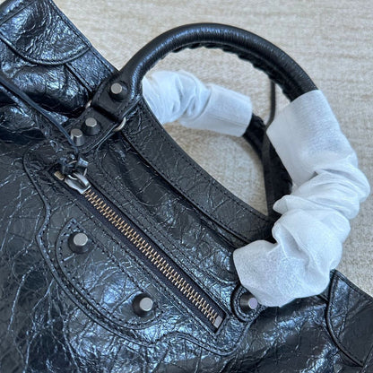 Bolsa Satchel Couro Preto