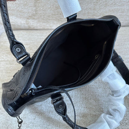Bolsa Satchel Couro Preto