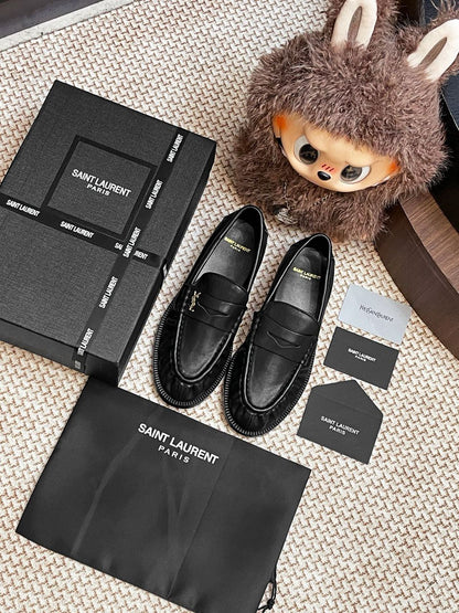 Mocassim Couro Preto