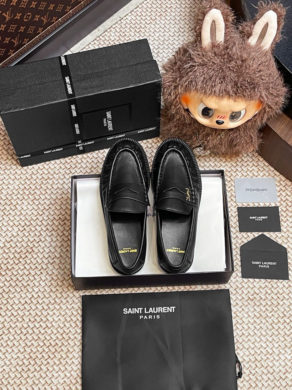 Mocassim Couro Preto