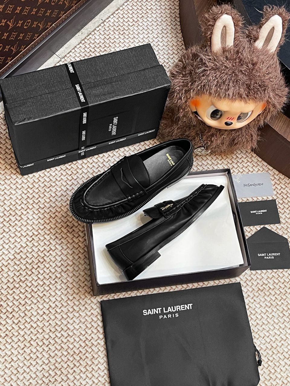 Mocassim Couro Preto