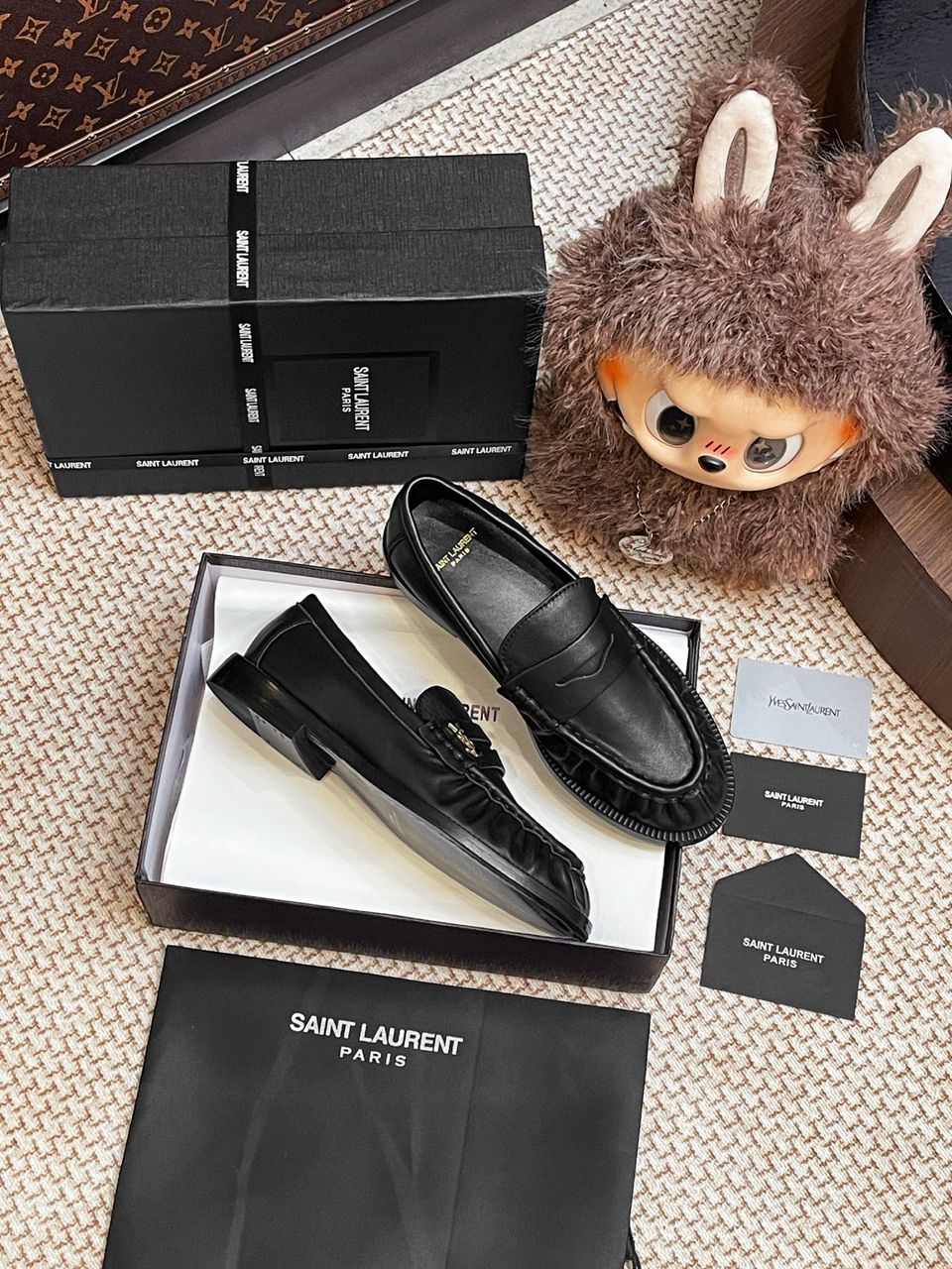 Mocassim Couro Preto