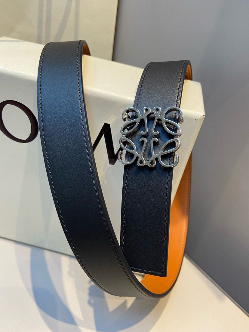 Cinto Couro Liso Marrom Fivela Retangular