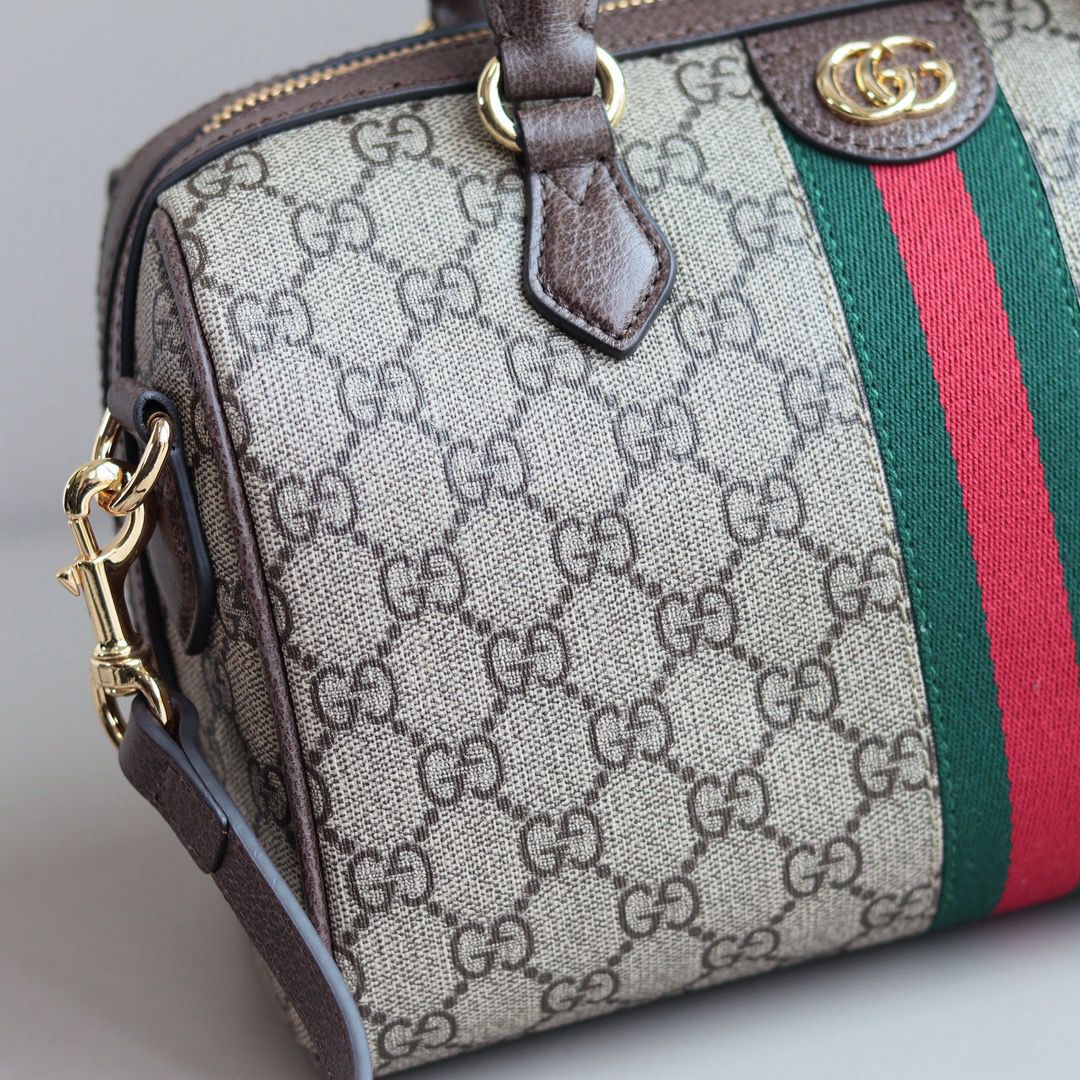 Bolsa Duffel Médio Couro Preto Alças Duplas