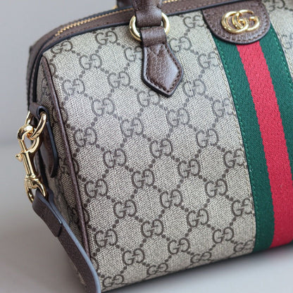 Bolsa Duffel Médio Couro Preto Alças Duplas