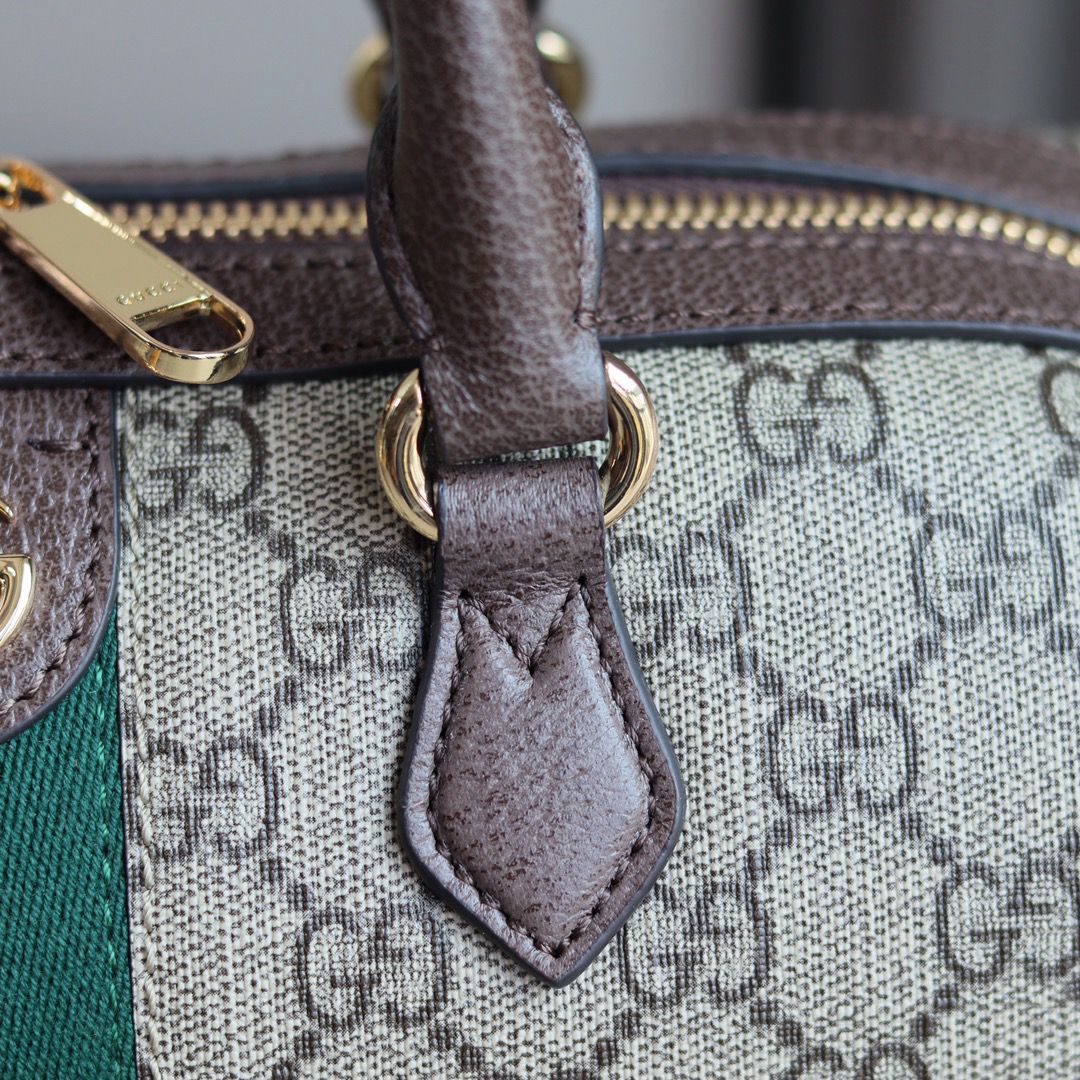 Bolsa Duffel Médio Couro Preto Alças Duplas