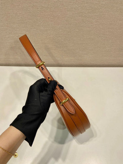 Bolsa Shoulder Couro Marrom Whisky