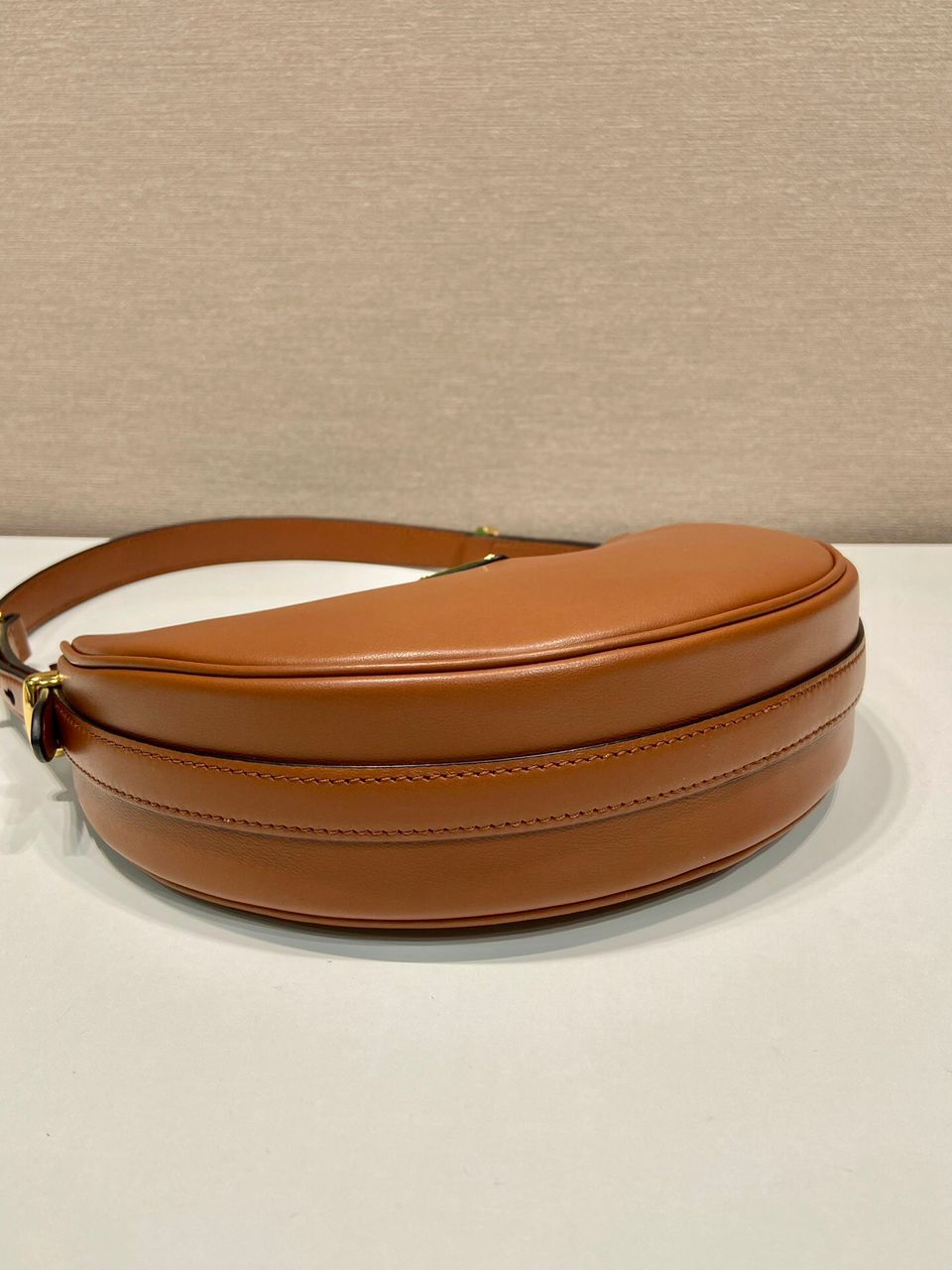 Bolsa Shoulder Couro Marrom Whisky