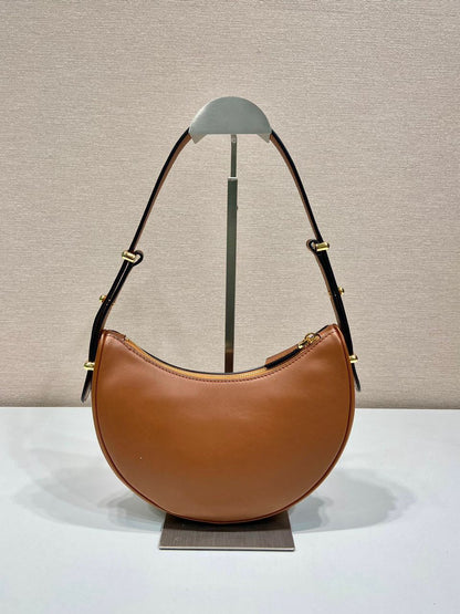 Bolsa Shoulder Couro Marrom Whisky