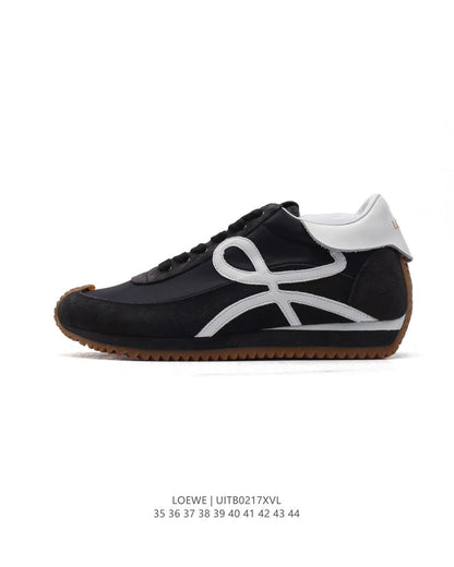 Tênis Runner Malha Preto Solado Contrastante